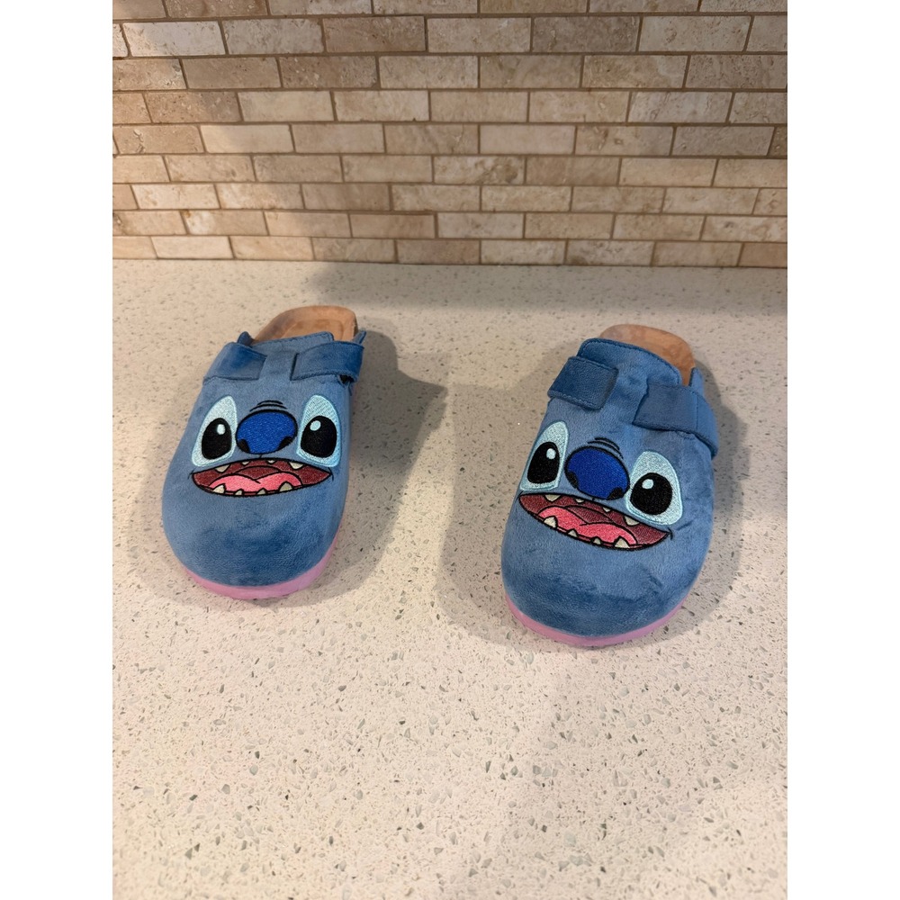 Disney Stitch Ground-Up Faux Suede Clogs Women's Size 8
